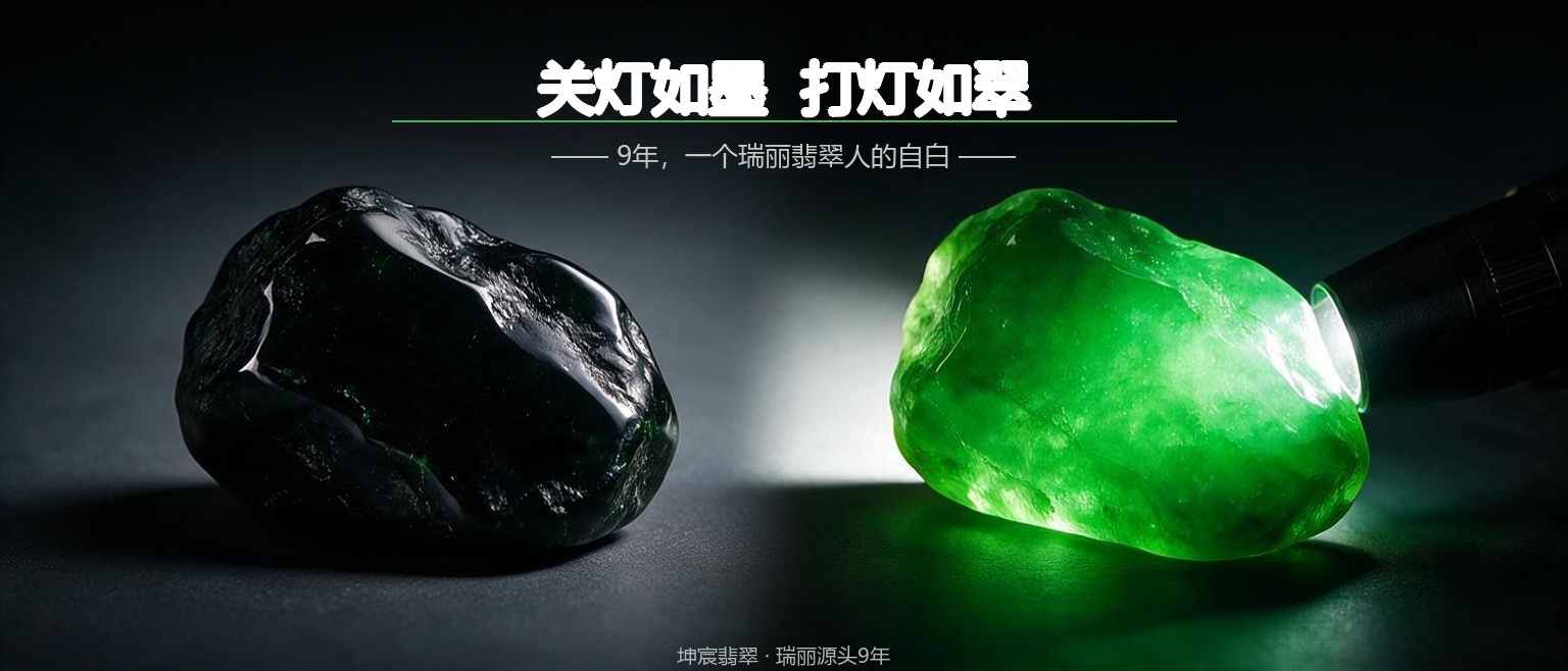 Black jadeite: black in natural light, green under torch light